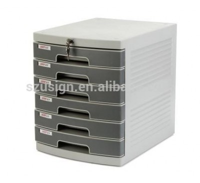 US-3K Plastic 6 Layers office Cabinet with key