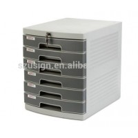 US-3K Plastic 6 Layers office Cabinet with key