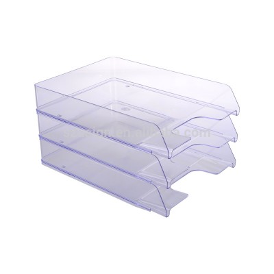 US-9033 Transparent Stacking Desk Tray